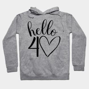 40th birthday design Hoodie